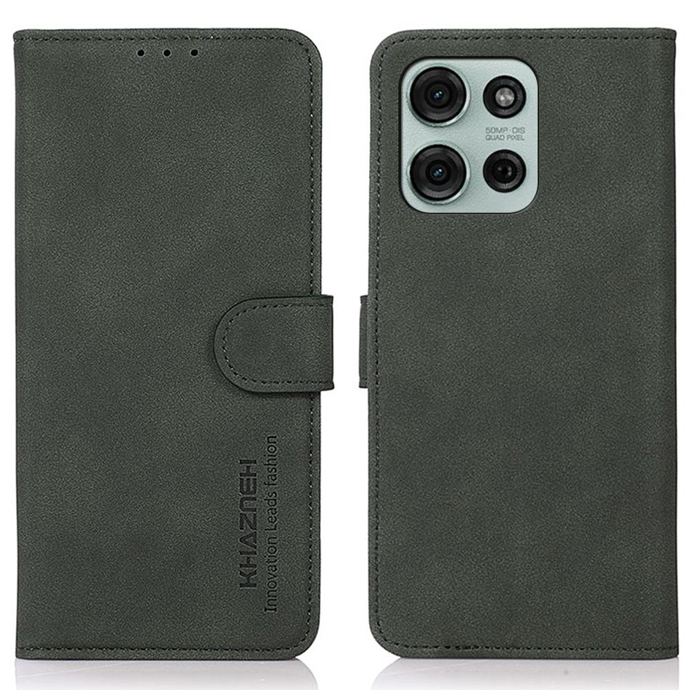 

For Motorola Moto G75 5G Stand Case PU Leather Wallet Phone Cover Green