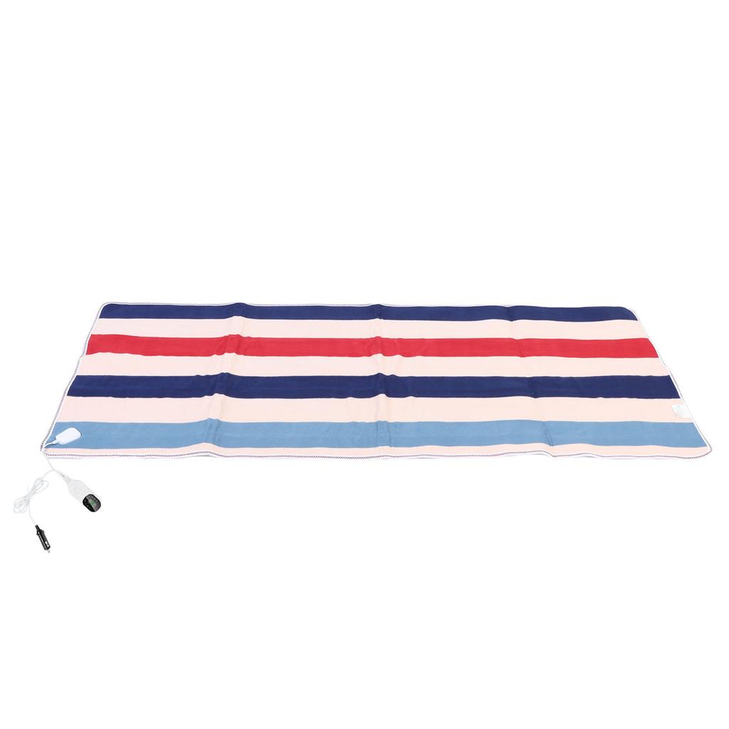 Heated Car Blanket Flannel 3 Time 9 Settings Portable Electric Automobile Heating Throw Winter SUV RV Camping Supplies 59.06x47.24in