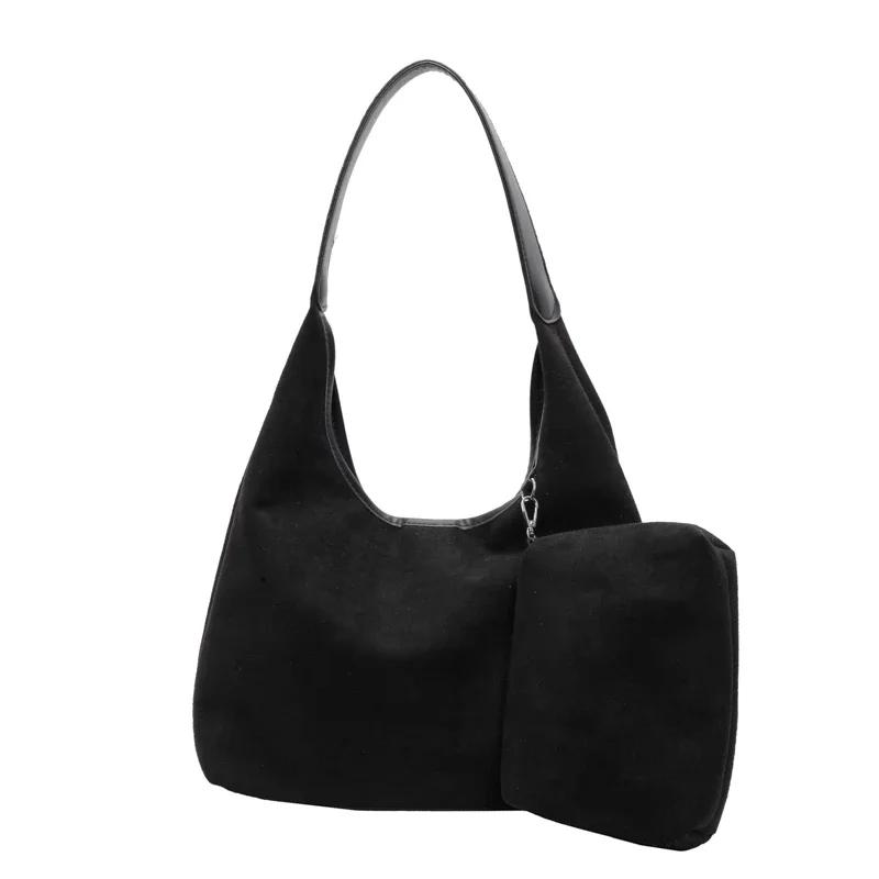 Large Capacity Monochromatic PU Shoulder Bags for Leisure  Simple Sweet Bag  Soft and Versatile  Pendular Crossbody Bag  Fashion