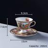 BRCeramic Black Tea Mug Saucer Retro Afternoon Tea Coffee Cup Saucer Sets Couple Cup Set Home Creative Drinkware Mug New Home GiftEY