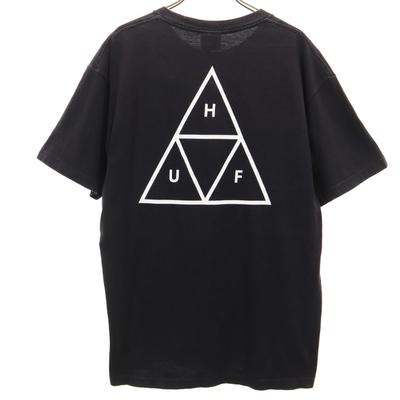 Back Logo Short Sleeve T-shirt L Black Men's Used