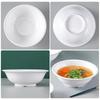 Durable White Melamine Commercial Soup Bowl