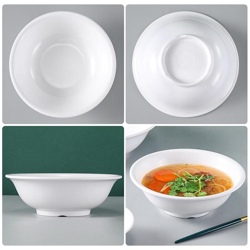 Durable White Melamine Commercial Soup Bowl