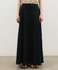 Artid Pleated Long Skirt_Navy
