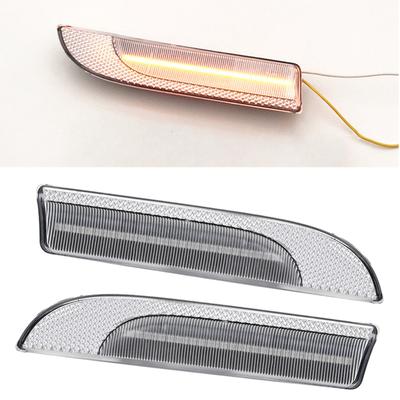 1Pair Clear Lens LED Sequential Side Marker Light Lamp Fit for Porsche Panamera 970 Chassis G1 2009-2016