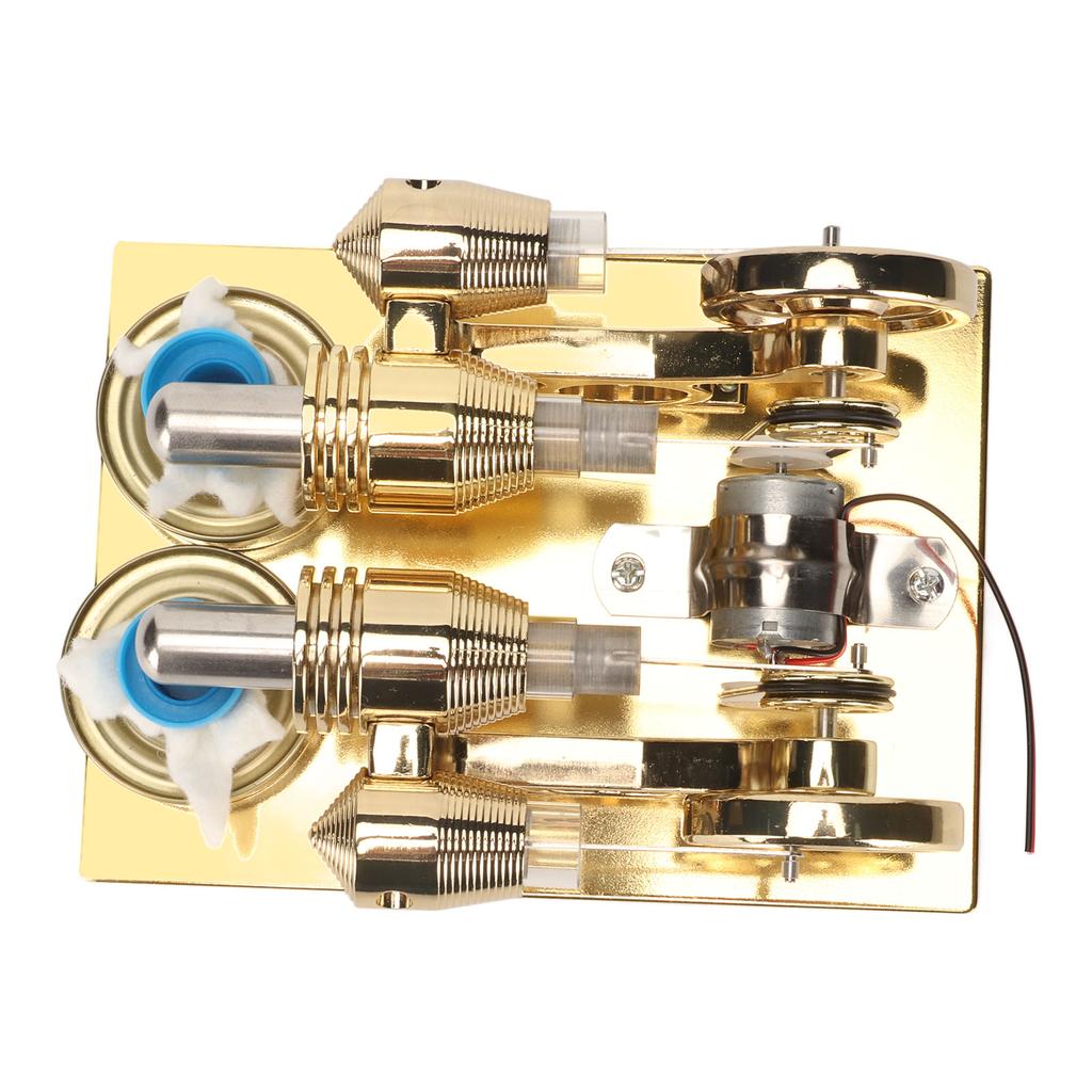 Hot  Stirling Engine Golden Color Easy Assembly Stainless Steel Stirling Engine Model for Teachin