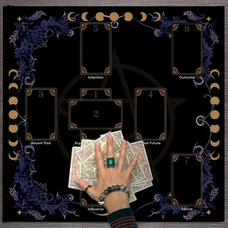 Скатертина для читання карт Астрологія Скатертина для Таро Ворожіння Скатертина для вівтарів Тканина для вівтарів Аксесуари для настільної гри для ворожінь