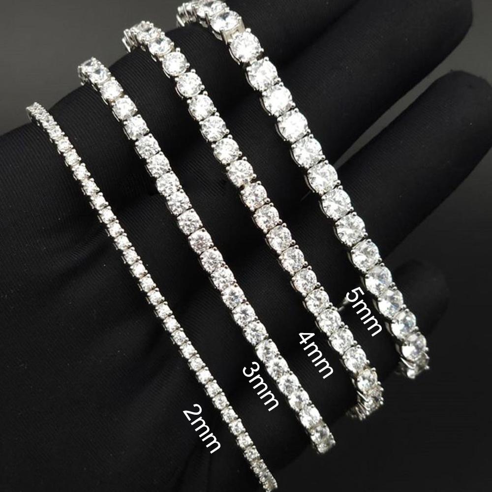 Sweetrain Moissanite Tennis Bracelet for Women 18K White Gold Plated S925 Silver Lab Grown Diamond Bracelet with GRA
