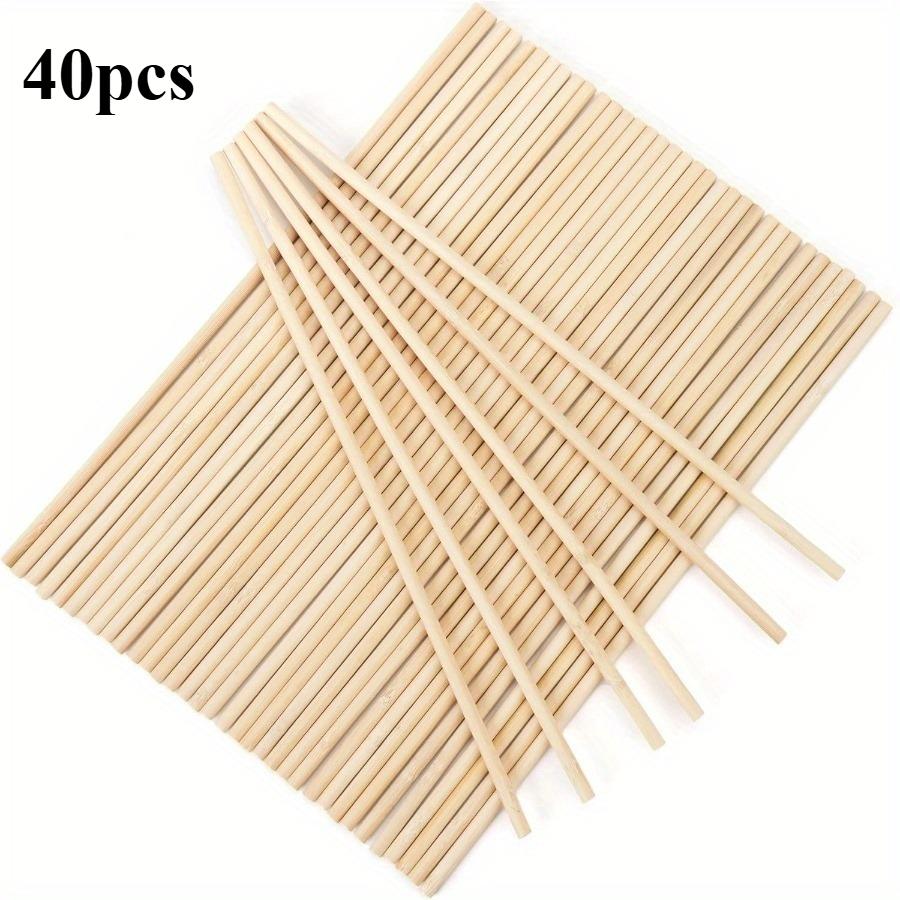 

40Pcs Wooden Dowel Rods 12 Inch Wood Sticks for Crafts, Precut Wooden Rod Sticks Wood Dowels for Craft and DIY Projects