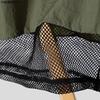 INCERUN Men Drawstring Elastic Waist Pockets Hollow Patchwork Casual Cargo Shorts Pants