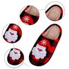 Christmas Cotton Slippers Winter Warm Couples Thick Sole Soft Sole Shoes Thickened Slip Slippers Moccasins Slippers for Women