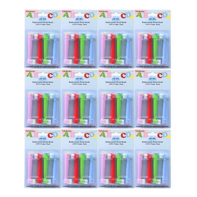 No Brand Braun Compatible Oral B Compatible Replacement Brush Soft for Children Kids Sets 48 EB-10A (12 Pieces)