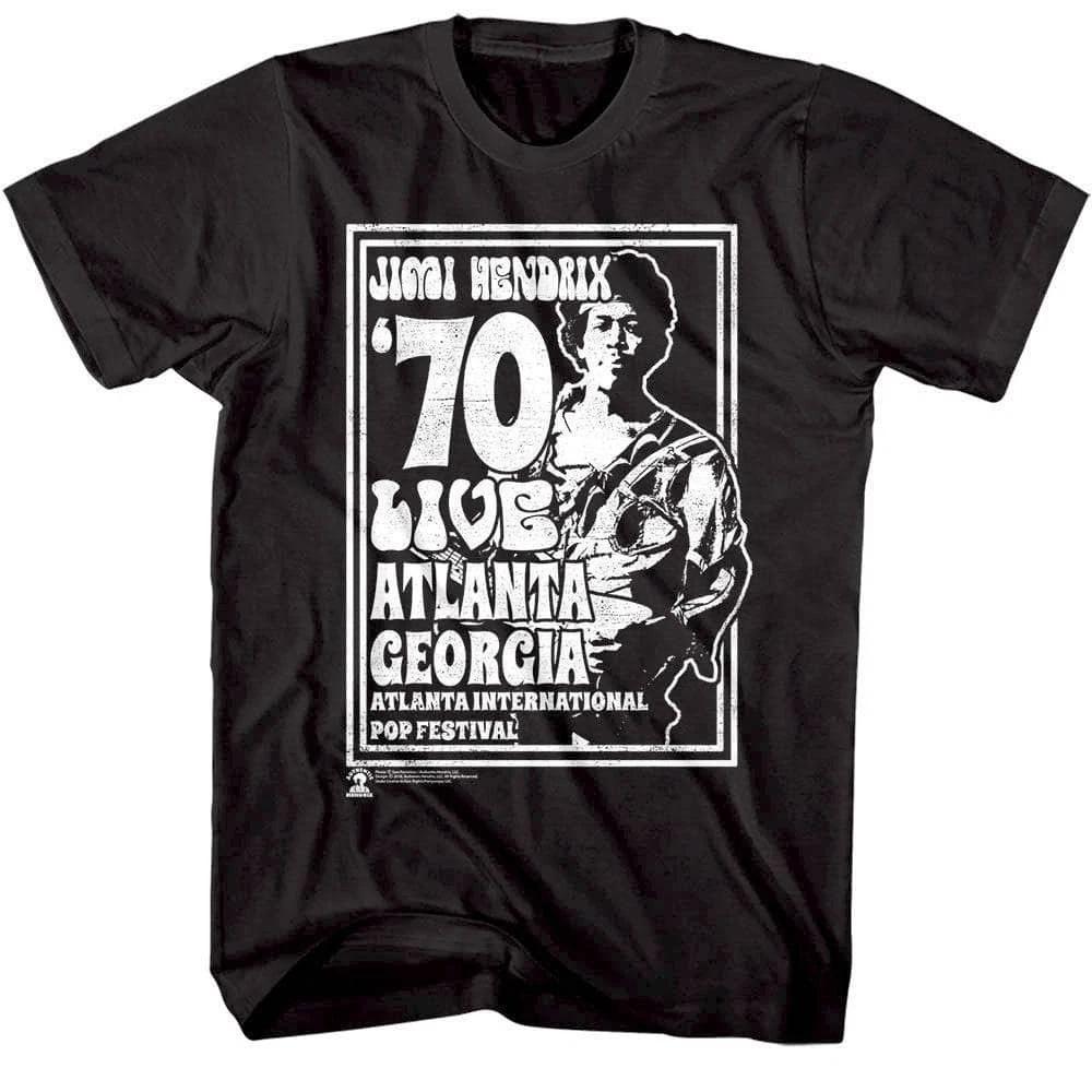 Jimi Hendrix Live Atlanta Festival 70 Men s T-Shirt S