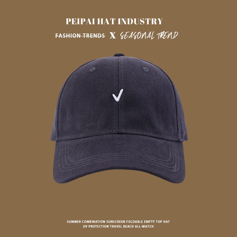 Baseball cap children four seasons casual versatile high cranial top show face small simple sunshade sunscreen cap