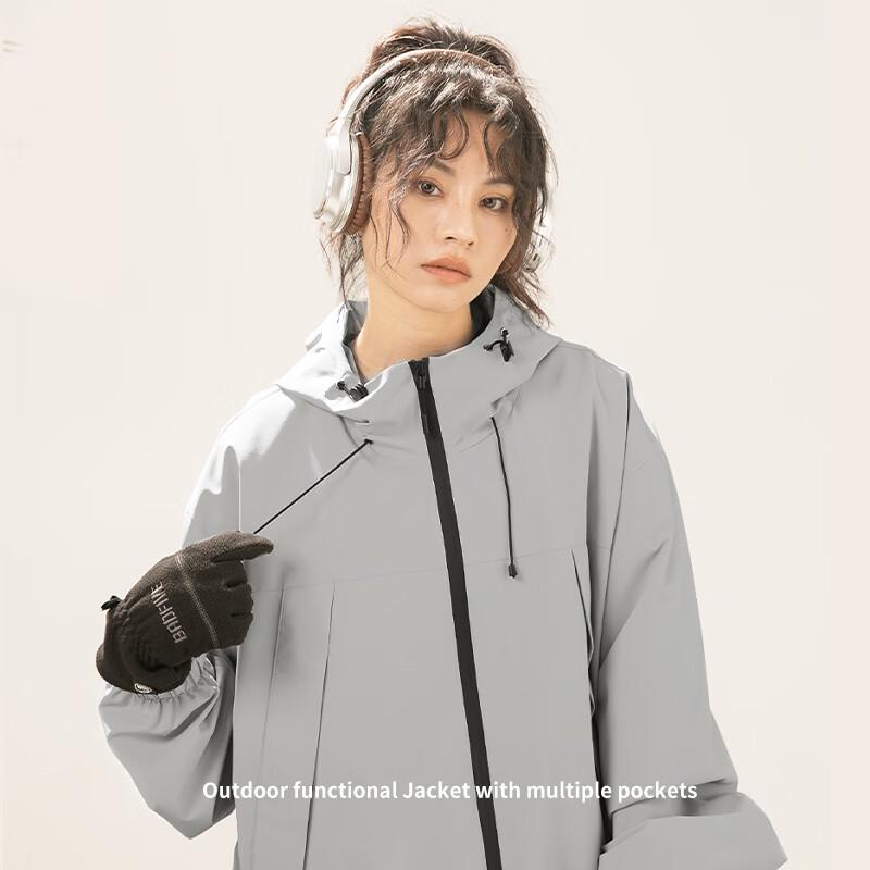 GENIOLAMODE Men's Hooded Outdoor Functional Jacket