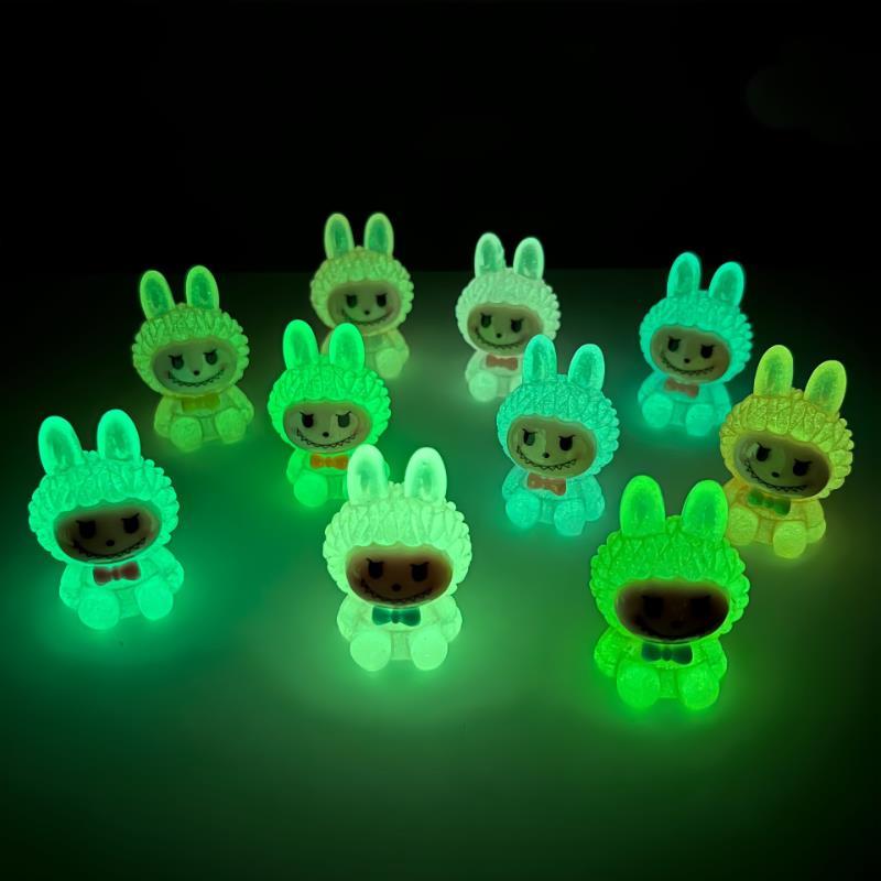 Cartoon Labu DIY Jewelry Pendant Car Ornament Labu Doll Night Light Resin Accessories