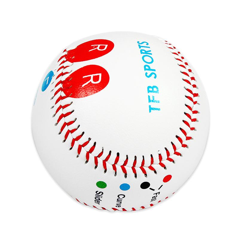 

1 шт. 9-дюймовый тренировочный бейсбольный мяч с маркерами для размещения пальцев, стандартный бейсбольный тренировочный мяч для отработки бросков