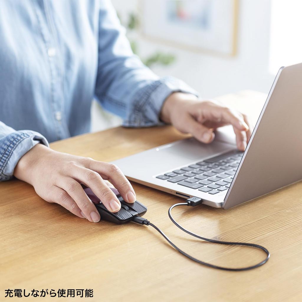 Sanwa Supply MA-BBS526R Silent Bluetooth Mouse (5 Buttons)