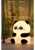 Customizable Seven-Color Rechargeable Silicone Panda Night Light
