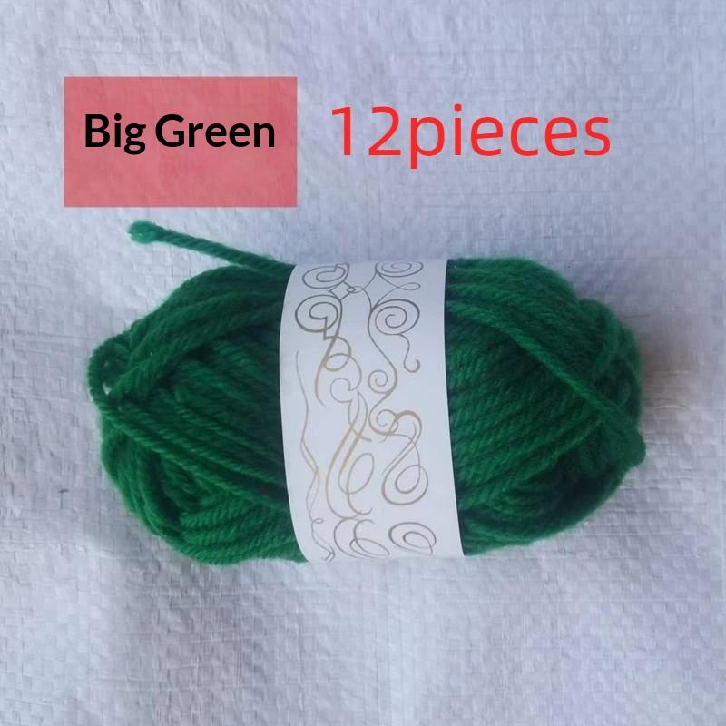 12 szt. Akrylowa Kłębek Włóczki Miękki Szydełkowanie Dzianina Nić DIY Craft Włóczka Do Ręcznie Robione Dzianiny Szydełkowania Szalik Kapelusz Lalka Dekoracje Materiały