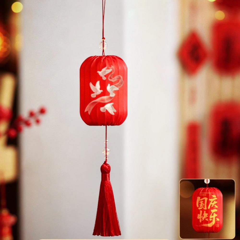 Luminous Mid-Autumn Festival Lantern Ancient Style New Chinese Tassel Lantern Outdoor Indoor Use