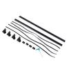 Roof Crossbar Rack Aluminum Alloy 51in 165 LBS Load Capacity Roof Top Crossbar Luggage   Rack with Anti Theft Lock