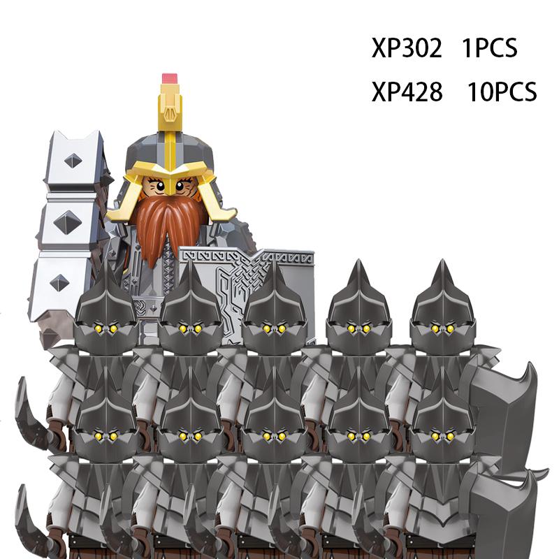 Soldados Élficos Medievais de Rohan Guarda Exército lotr Figuras de Ação Mini Blocos Boneca Montar Blocos de Construção MOC DIY Brinquedos para presentes de criança