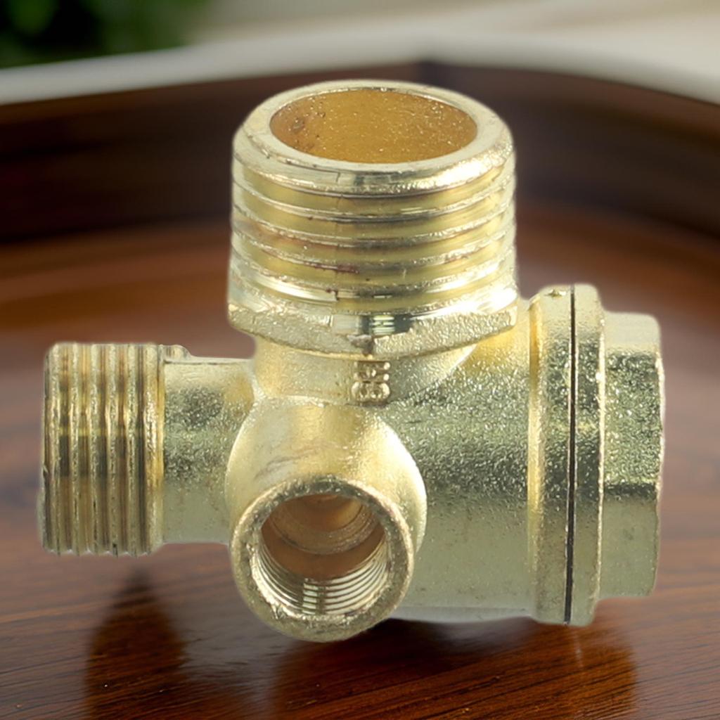 Zinklegierung Luftkompressor Rückschlagventil 3-Wege Zentral Pneumatischer Verbinder Werkzeug Außengewinde Ventile Gewinde Hohe Qualität 10mm 20mm