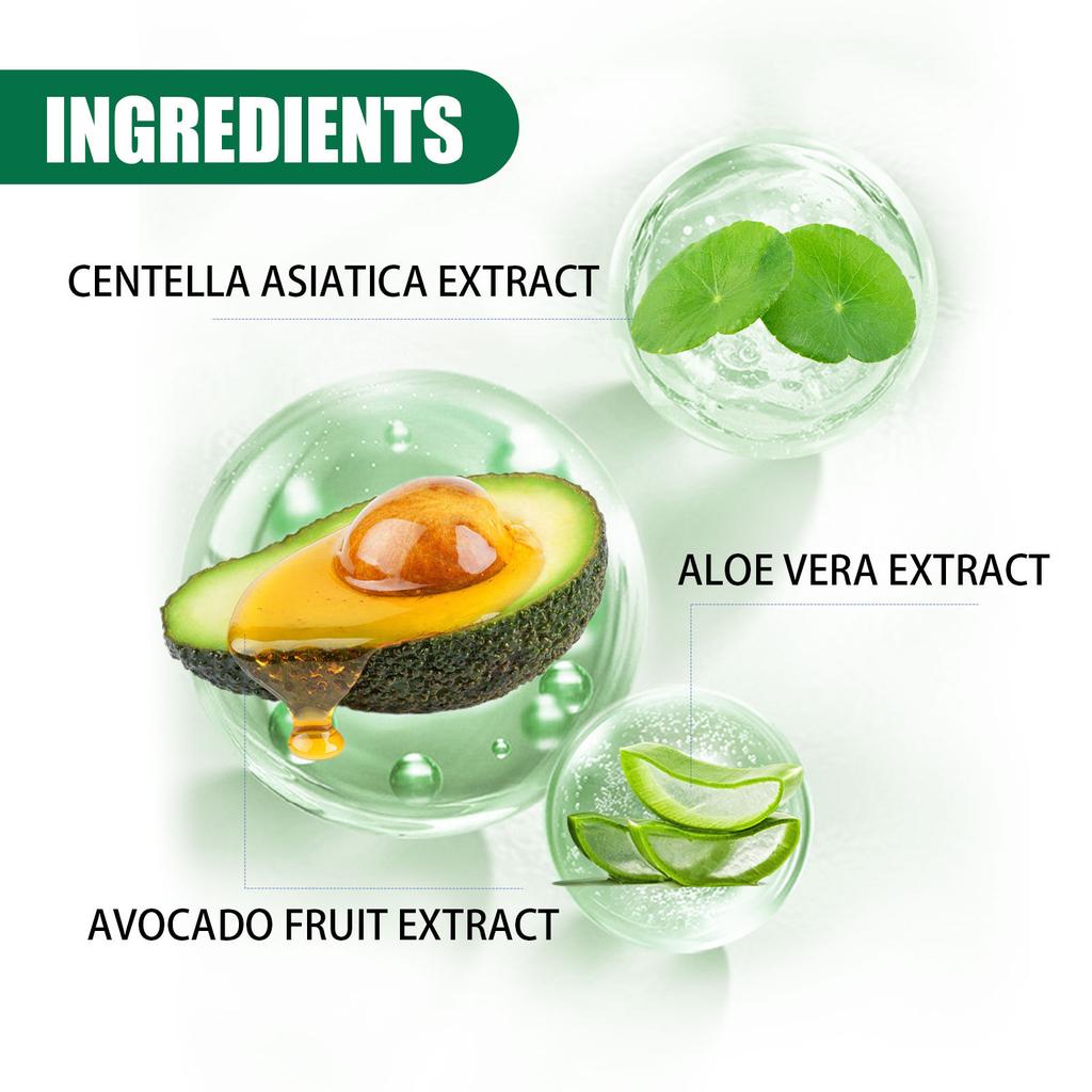 EELHOE  Avocado Foam Mask Oil Control Deep Cleansing Pore Tightening Brightening Foam Mask