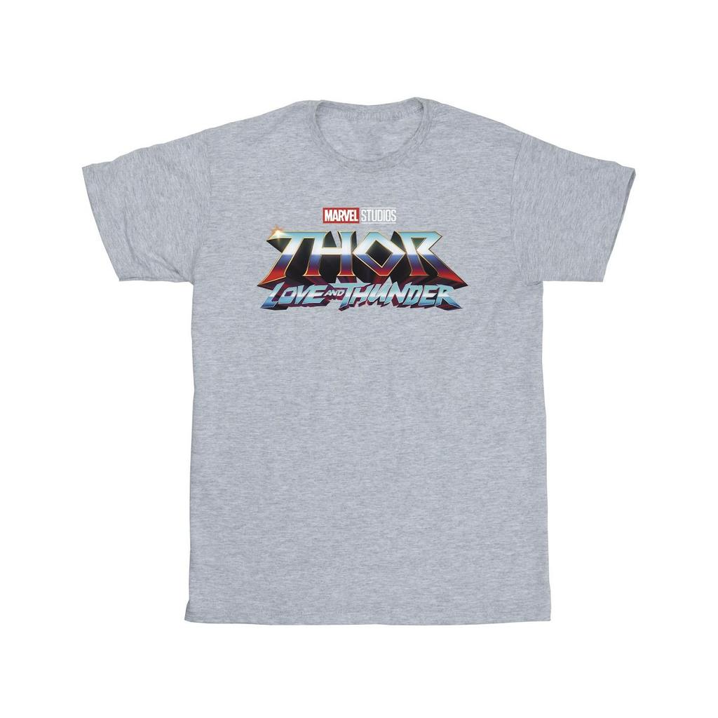 Marvel Mens Thor Love And Thunder Logo T-Shirt