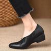 Soft Leather Low-cut Single Shoes - New Pointed Toe Flat Bottom Comfortable Soft Sole Women's Shoes Devotion