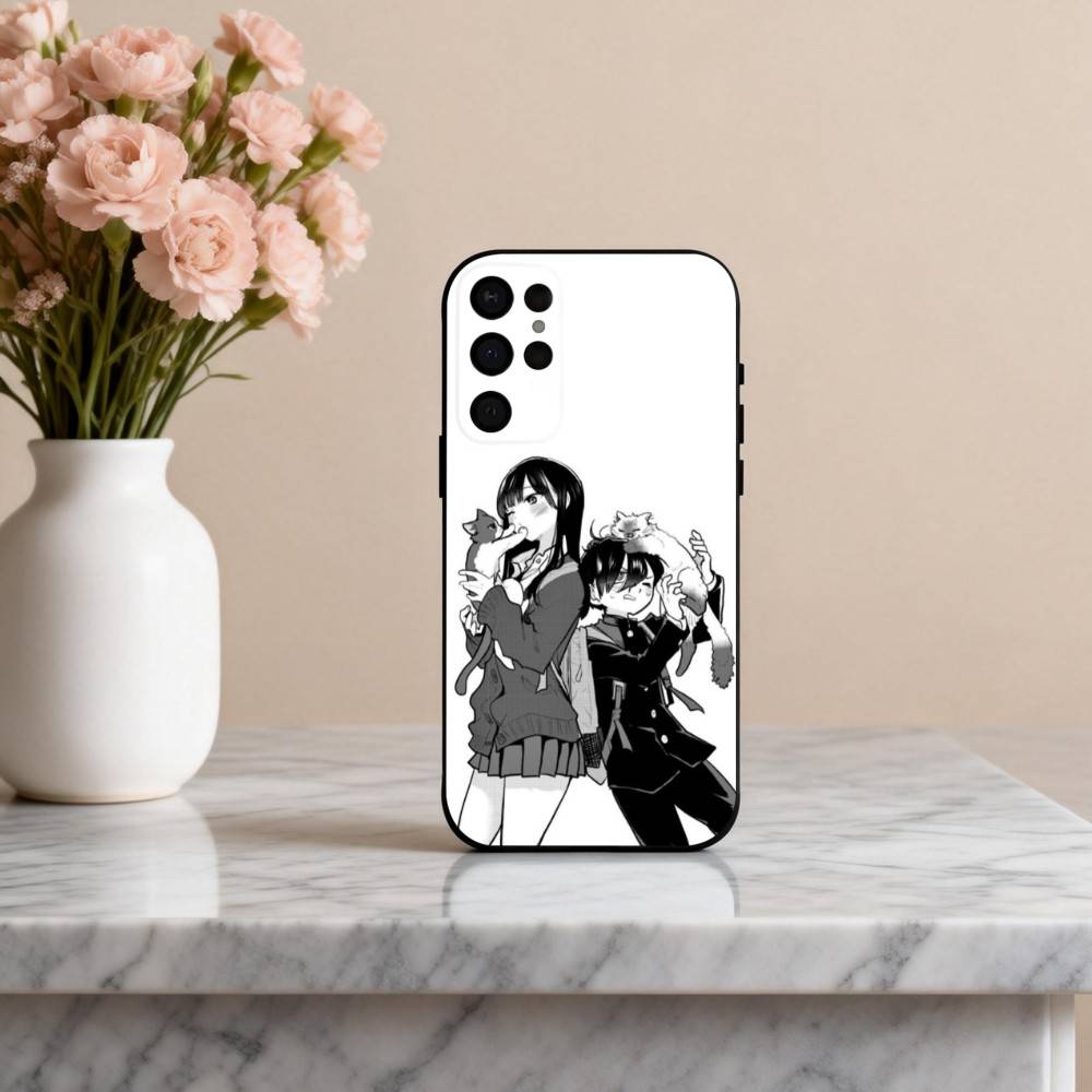 Manga The D-Dangers In My H-Heart Phone Case For Samsung S25,24,23,22,30,21,10,9,Ultra,Plus,Lite,FE,4,5 G Soft Black Case