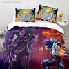 Anime Saint Seiya LOST CANVAS Bedding Set Duvet Cover Bed Set Quilt Cover Pillowcase Comforter King Queen Size Boys Adult