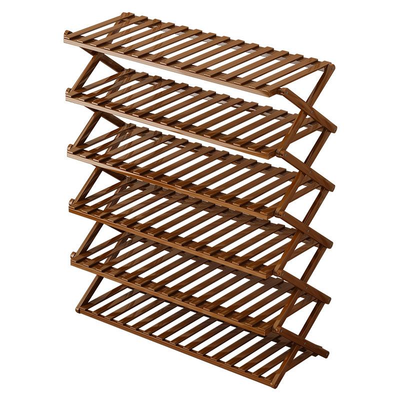 Portable Folding Shoe Rack, Required Space Saving Shoe Shelf for Dormitory Apartment Rental, Multi-Tier Shoe Organizer Storage