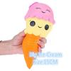 Cute Jumbo Original Double Face Ice Cream Slow Rising Kawaii Cartoon Soft Squeeze Bread Straps Toys