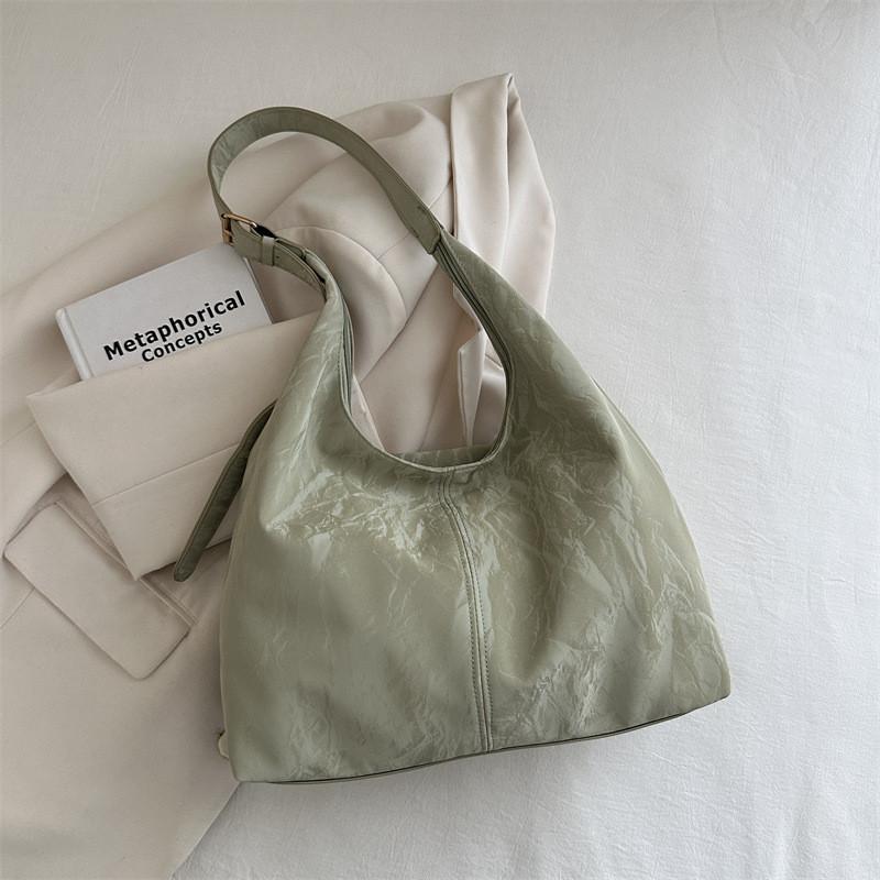 

Fashionable Ins Korean Style Medium Soft Tote Bag For Women With Spacious Design And Unique Colors зелений