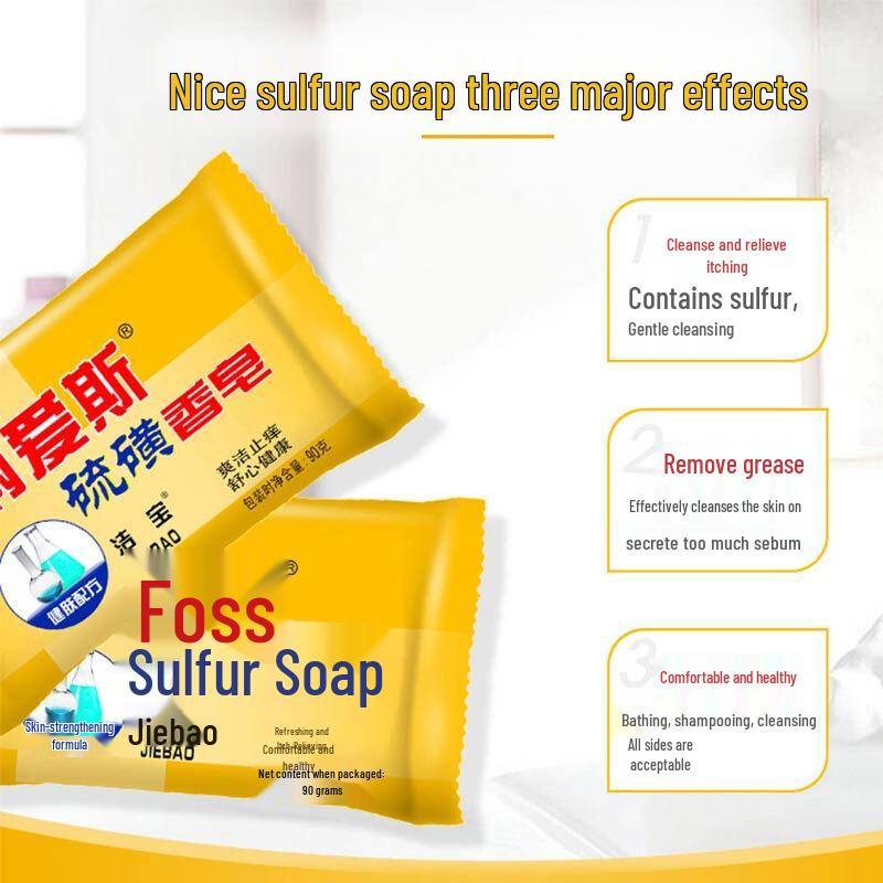 Nice Sulphur Soap for Face & Body (4 x 90g)