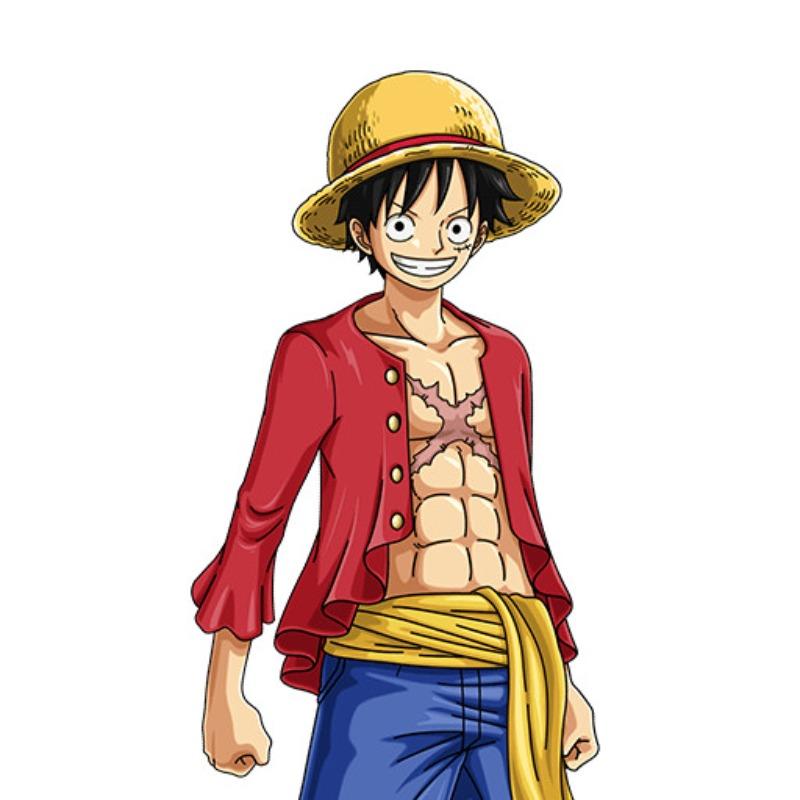 Car Stickers Customizable Waterproof Easy Install No Residue Anime Pirate Theme Straw Hat Flag Vinyl for Car Laptop Multi Sizes