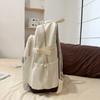 Drawstring Backpack Girl's Large Capacity Backpack Color Contrast Student Schoolbag Travel Bag