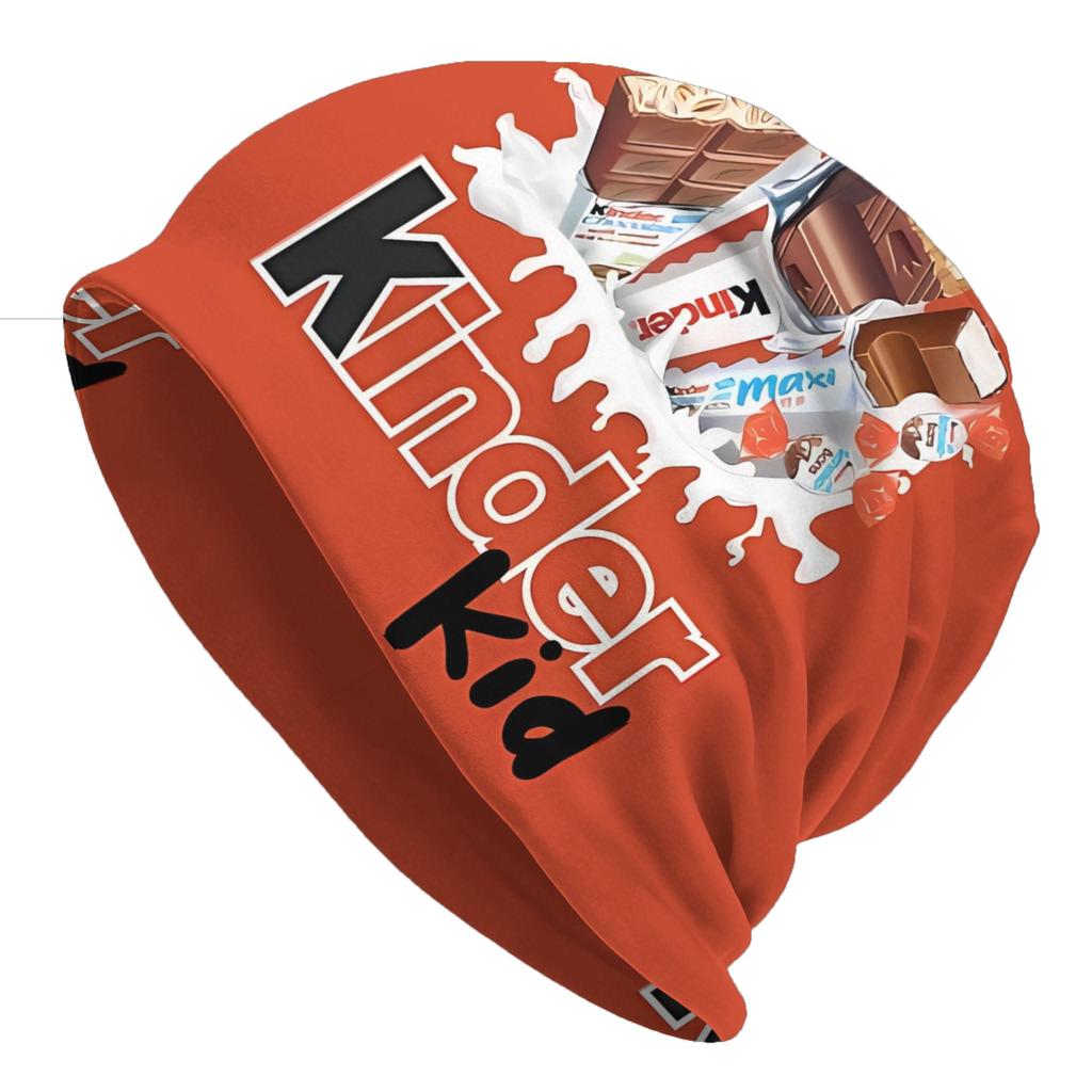 Bonnet Hats Kinder Surprise Men Women's Thin Hat Orange Background Autumn Spring Cap Design Skullies Beanies Caps