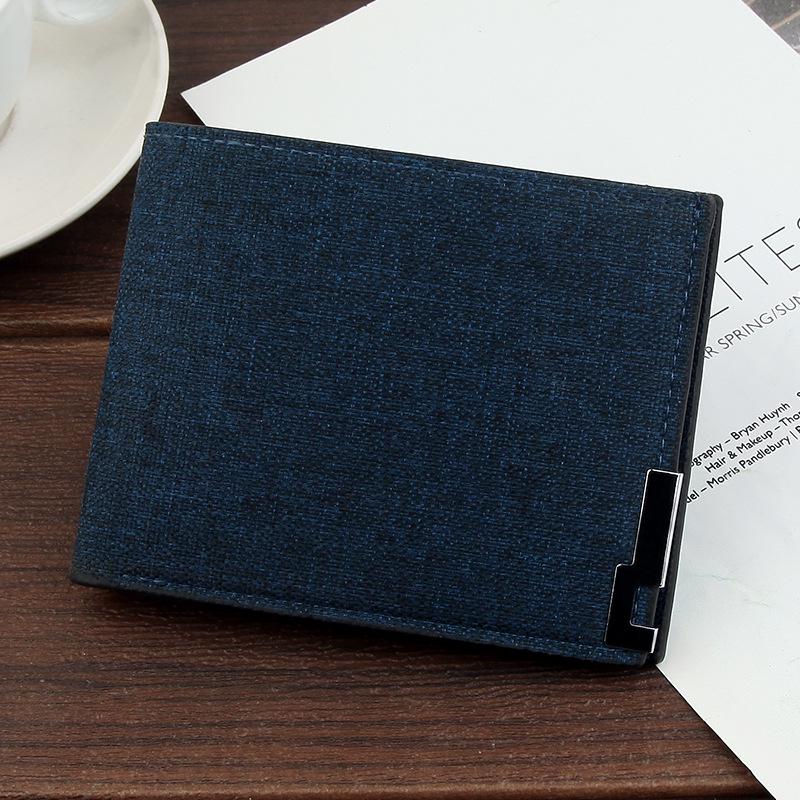 Men's Casual Canvas Money Clip Wallet