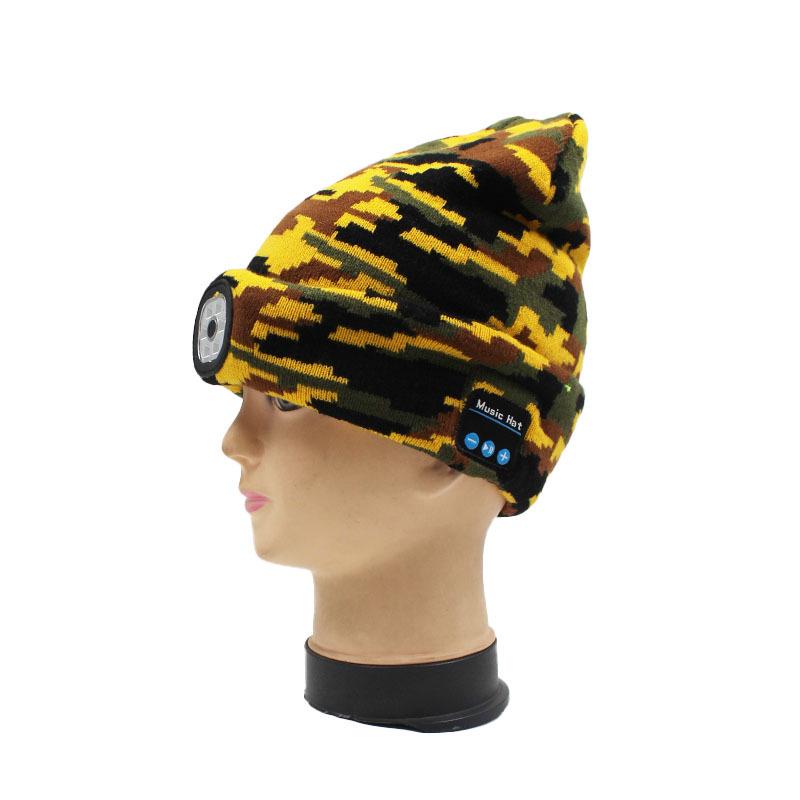 Rechargeable LED Light Beanie - Glow-in-the-Dark Winter Hat for Night Running Outdoors