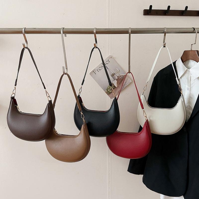 Moon Shaped Baseball Bag High-end Scratch-resistant Single Shoulder Bag for Women Shopping Gathering Weekend Trip
