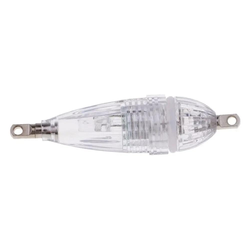 Mini LED Angellicht 6CM Wasserdicht Werkzeuge Köder Pose Lampe Nacht Salzwasser Für Angelartikel Tiefe Köder Blitz Boot Weiß Falsch