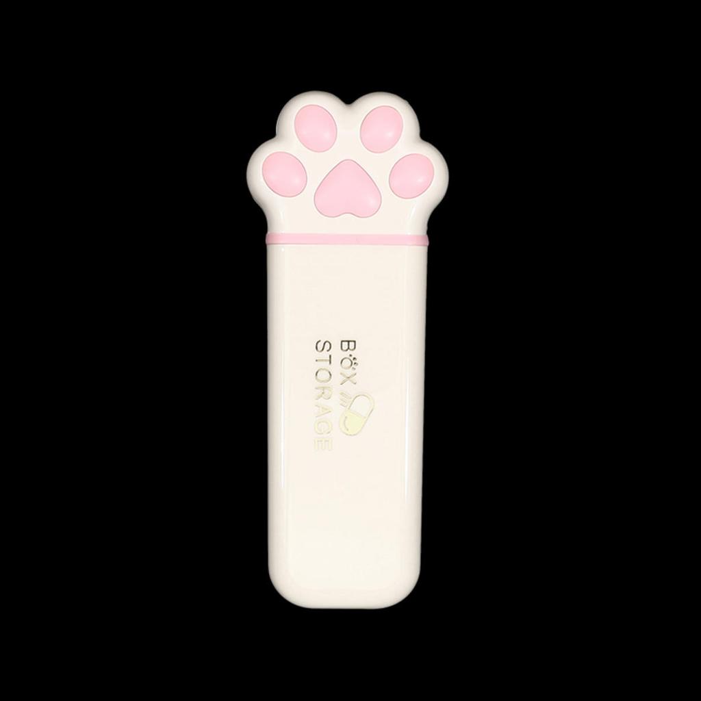 Mini Cat Claw Medicine Storage Box Portable Daily Pill Cases Container Organizer Travel Fish Oils Pill Dispenser Box
