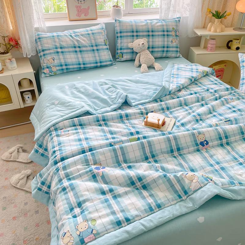 

Langsha 100% Cotton Printed Summer Air-Conditioning Quilt 200x230cm