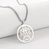 Vintage Celtics Knot Fox Pendant Necklace Viking Animal Loki Dragon Nordic Amulet Stainless Steel Jewelry Gift for Men Women