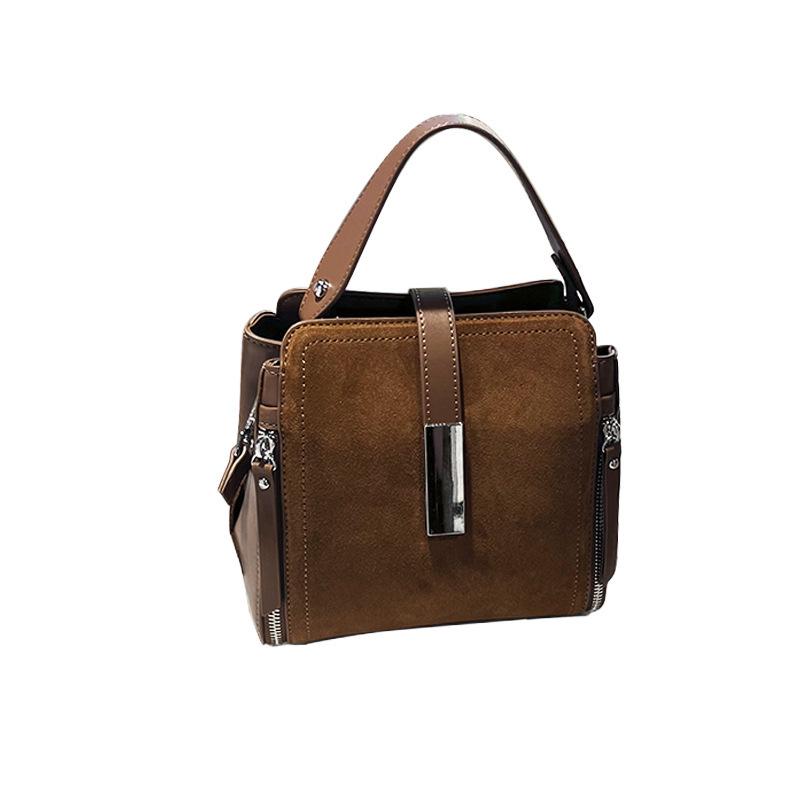 Women's Frosted Cowhide Handbag - 2025 Autumn/Winter Casual Versatile Large Capacity Shoulder & Crossbody Bag