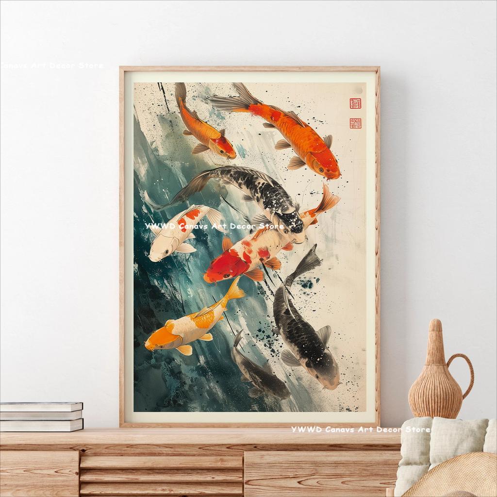 Tokyo Street Cherry Blossom Tourism Canvas Print Poster Japan Mount Fuji Sunrise Landscape Pagoda Wall Art Poster for Home Decor