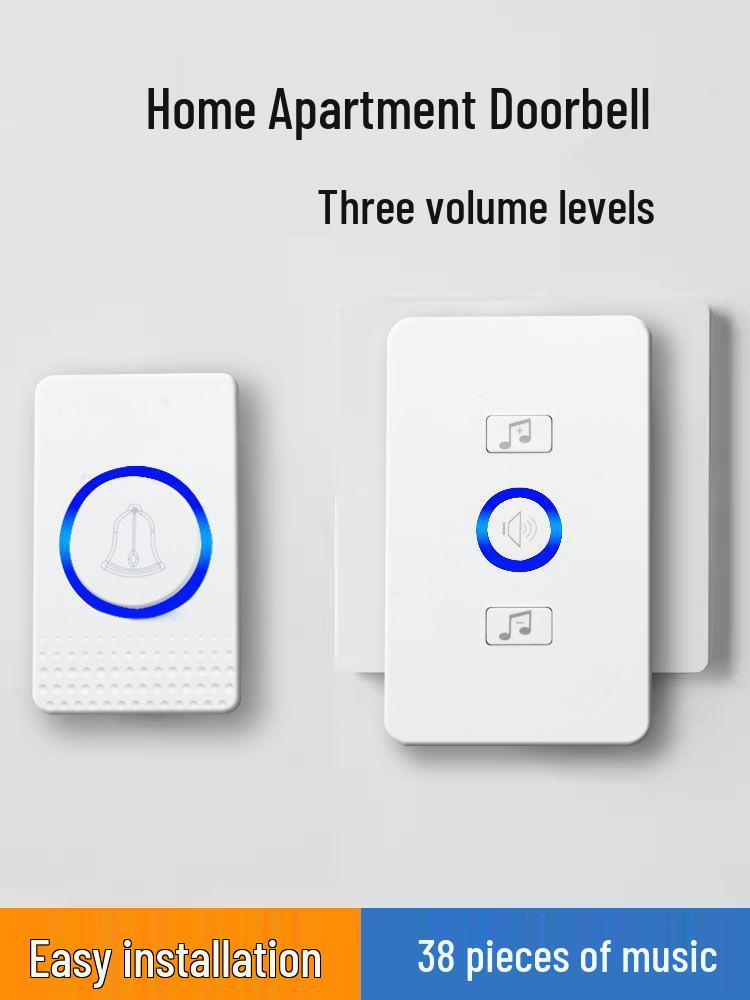 Smart Long-Distance Wireless Doorbell for Elderly - Universal Two-Floor Remote Caller
